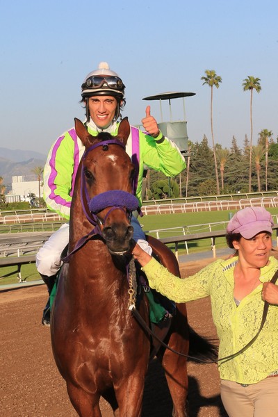 Racing day at Santa Anita Park